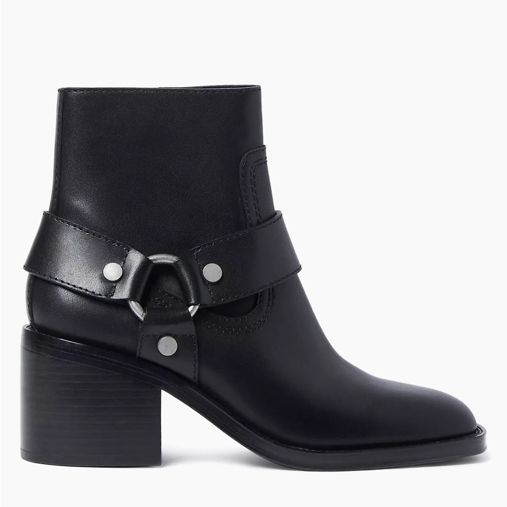 Loeffler Randall River Engineer 70MM Leather Ankle Boots